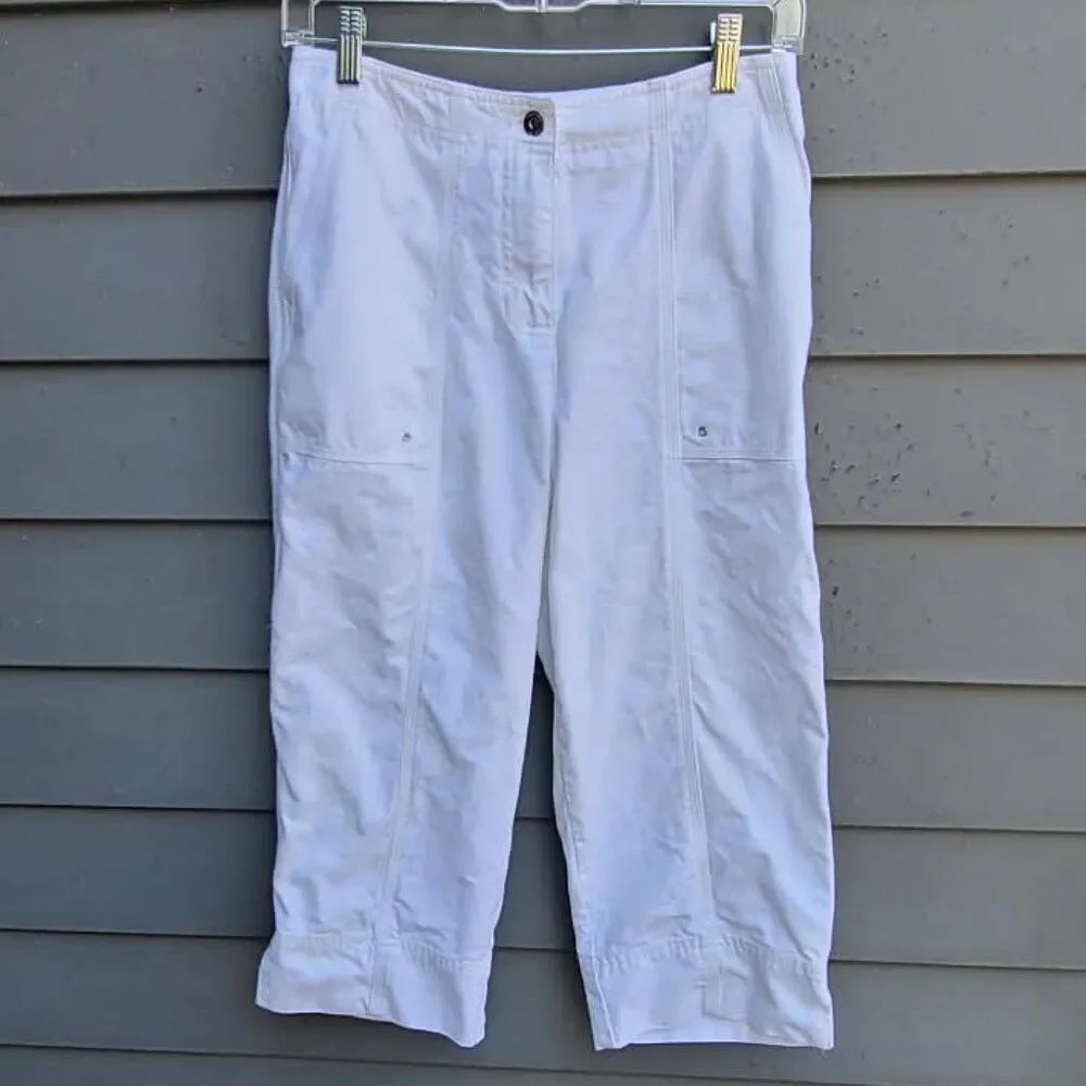 Lauren Ralph Lauren White Cropped Jeans size 6P